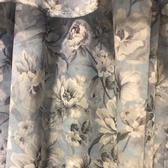 Blue Floral Maxi Dress - Picture 4 of 6